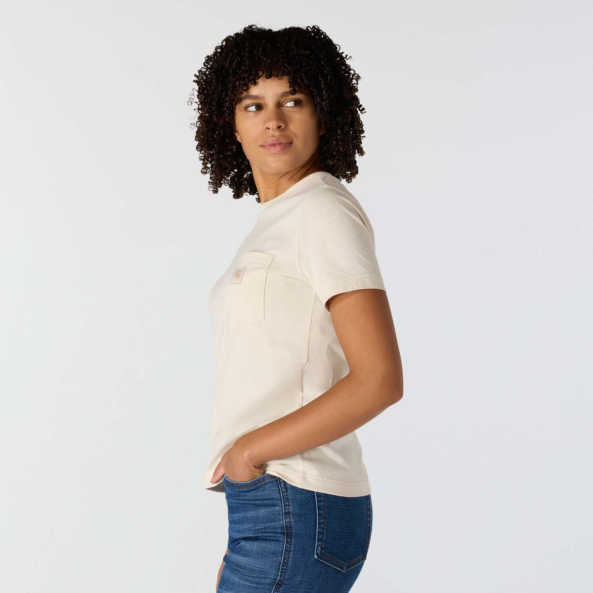 Carhartt Womens Irvine Relaxed Fit T-Shirt - Eggshell