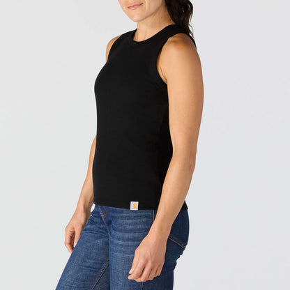 Carhartt Womens TENCEL Fiber Series Fitted Ribbed Tank - Black