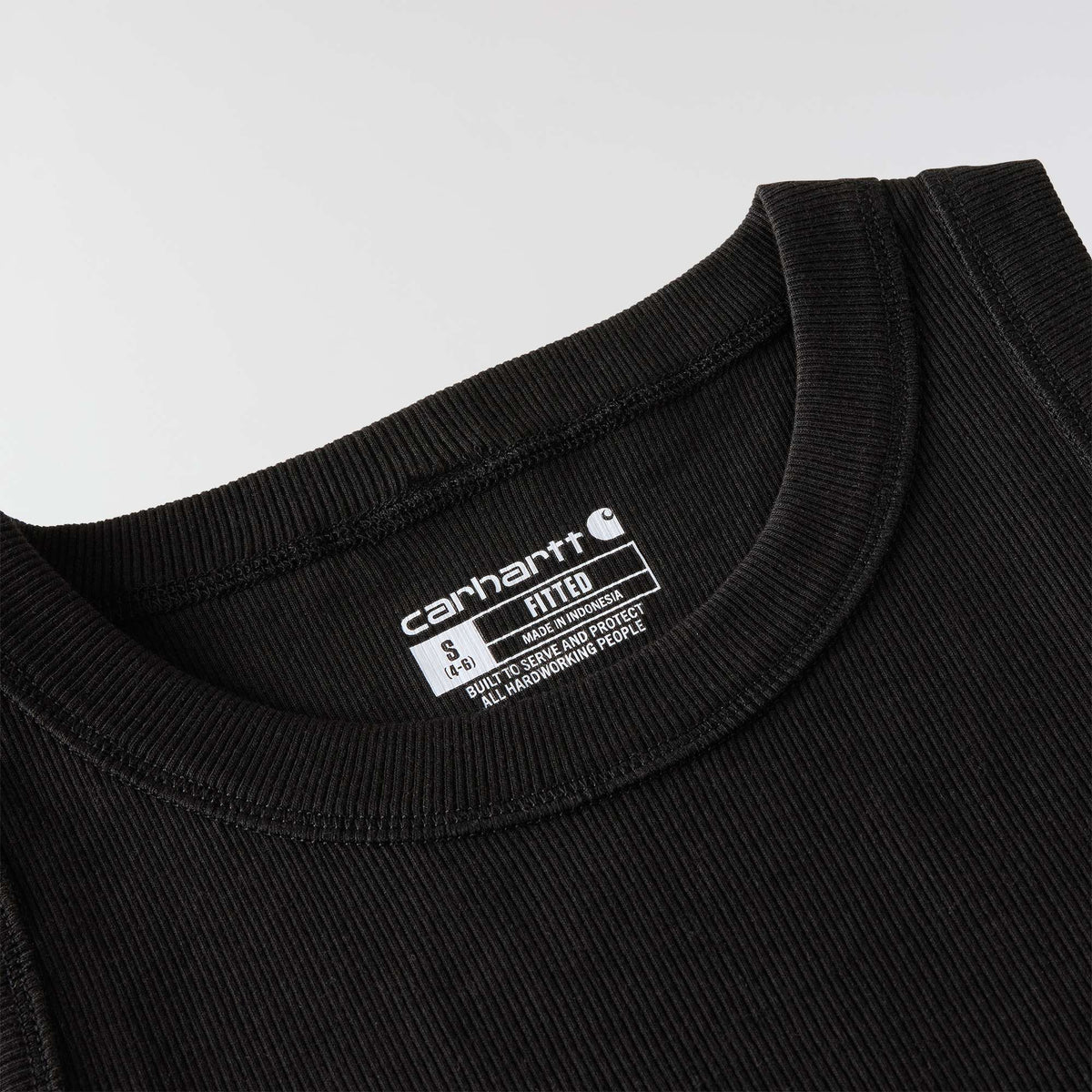 Carhartt Womens TENCEL Fiber Series Fitted Ribbed Tank - Black