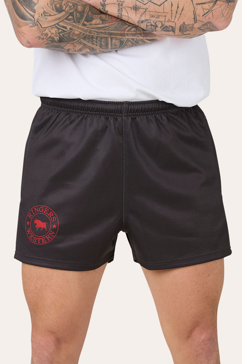 Charcoal / Red