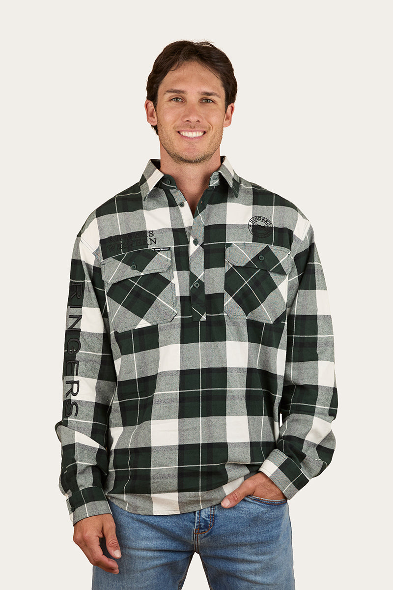 Ringers Western Kingswood Mens Half Button Flannel