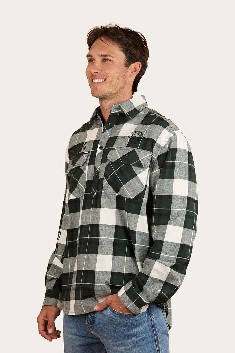 Ringers Western Kingswood Mens Half Button Flannel