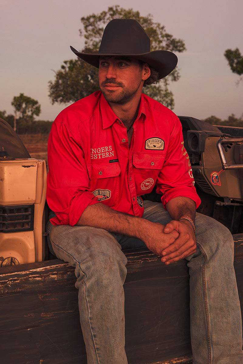 Ringers Western Chute Boss Mens Full Button Work Shirt