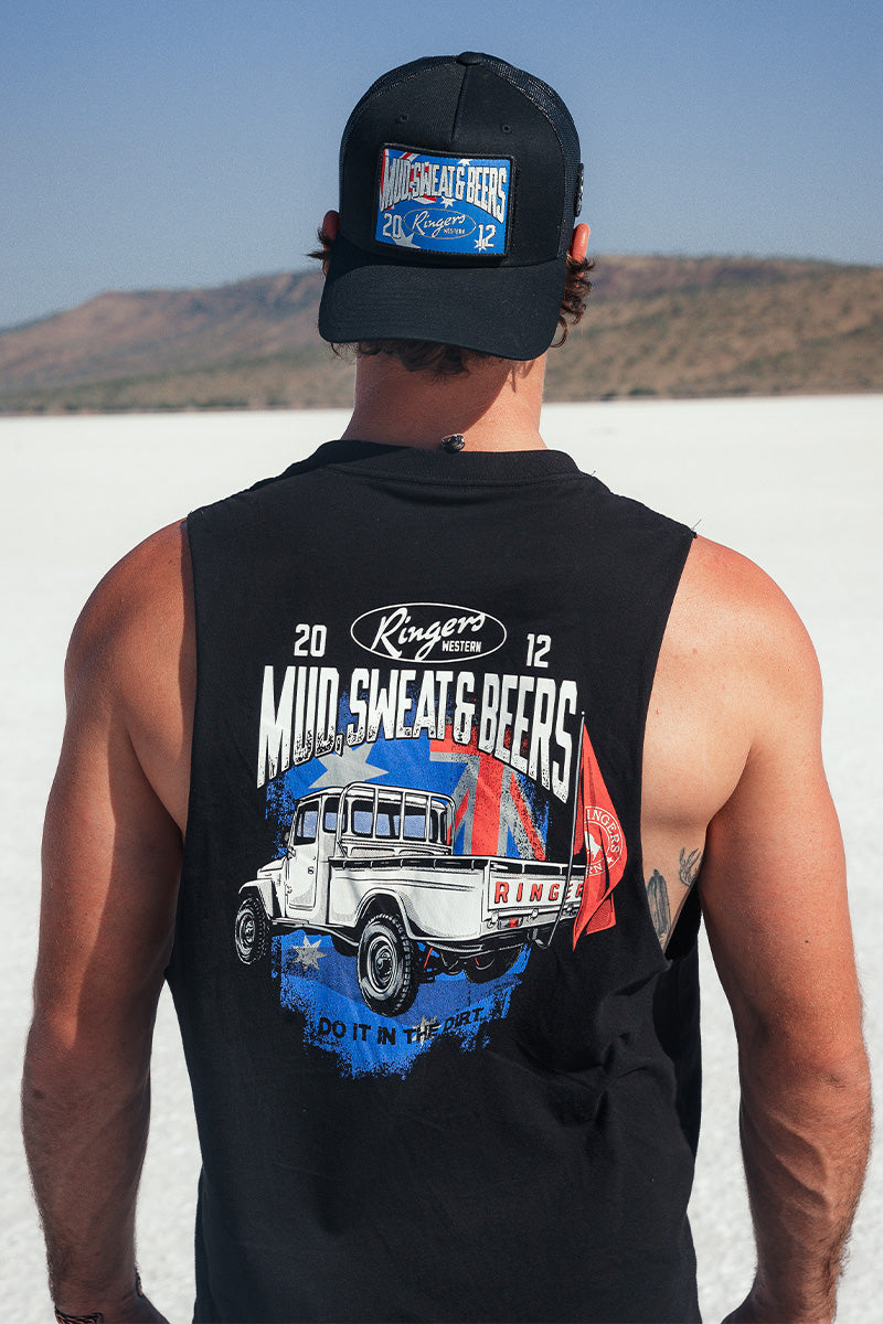 Ringers Western Mud Sweat Beers Mens Muscle Tank