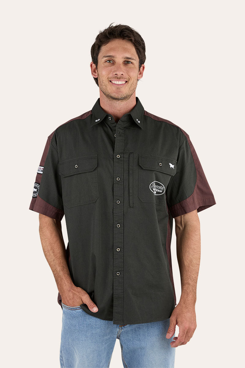 Ringers Western Back Roads Mens Short Sleeve Work Shirt