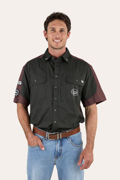 Ringers Western Back Roads Mens Short Sleeve Work Shirt