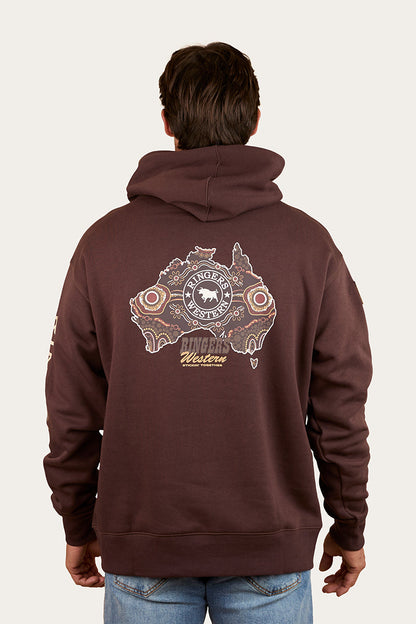 Ringers Western Garbala Mens Oversized Pullover Hoodie