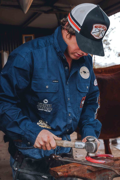 Ringers Western Hung Up Mens Full Button Work Shirt