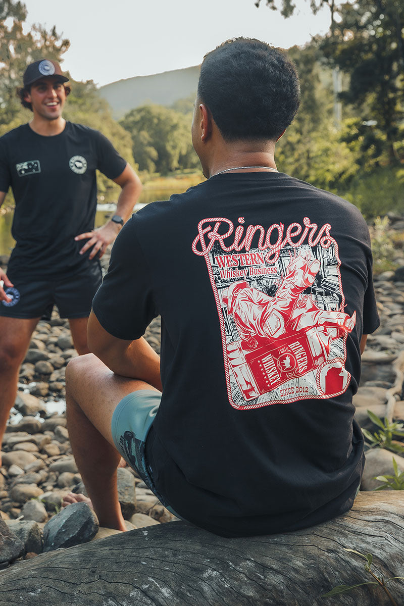 Ringers Western Whiskey Business Mens Loose Fit T-Shirt