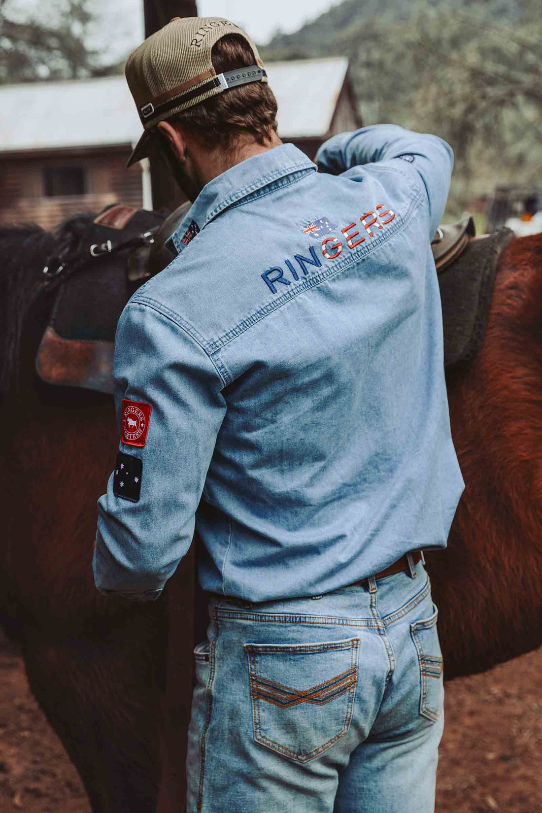 Ringers Western Young and Free Mens Western Shirt
