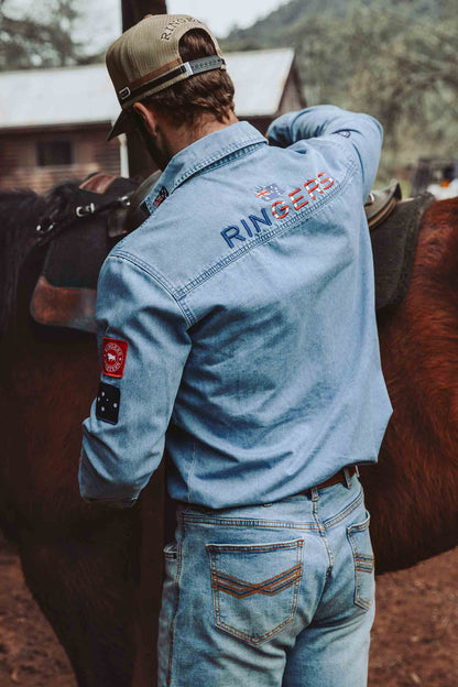 Ringers Western Young and Free Mens Western Shirt