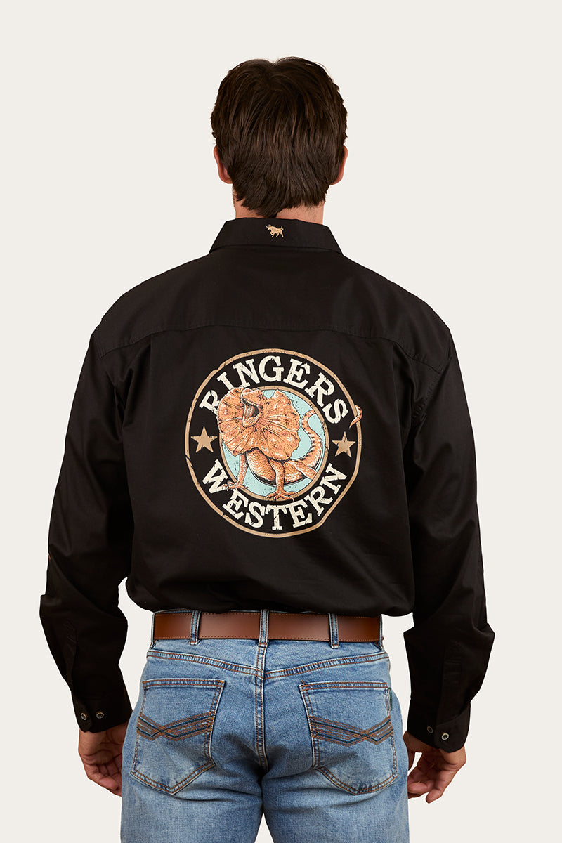 Ringers Western Hawkeye Mens Printed Full Button Work Shirt