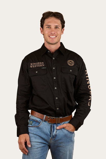 Ringers Western Hawkeye Mens Printed Full Button Work Shirt