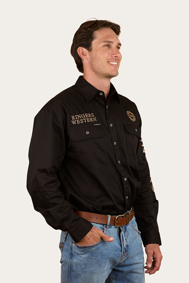 Ringers Western Hawkeye Mens Printed Full Button Work Shirt