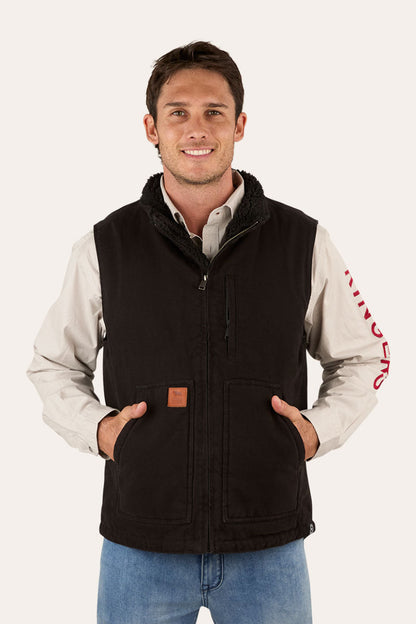 Ringers Western Round Yard Mens Canvas Vest