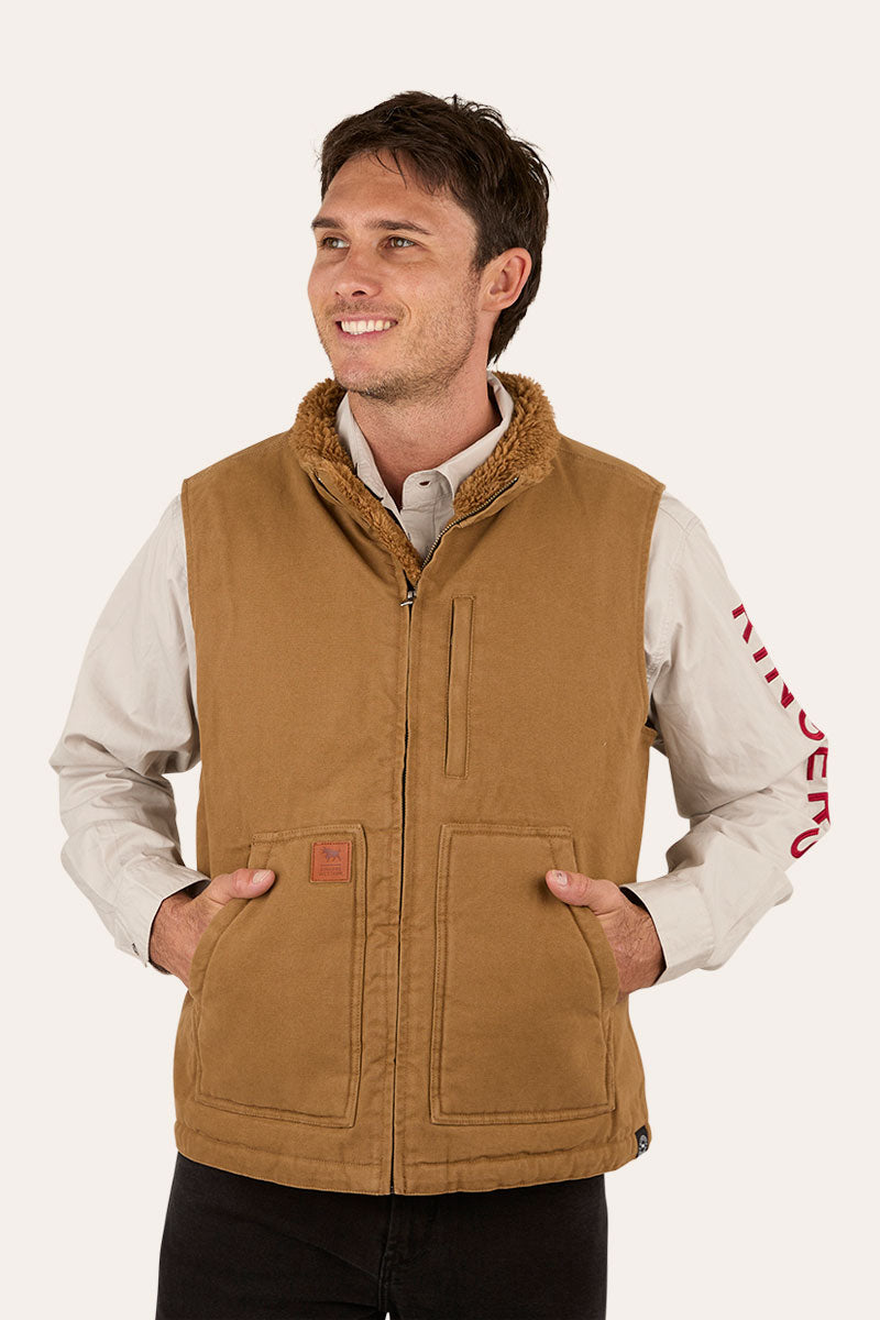 Ringers Western Round Yard Mens Canvas Vest