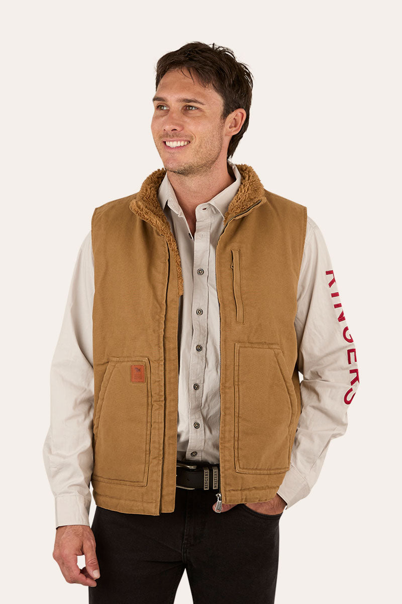 Ringers Western Round Yard Mens Canvas Vest