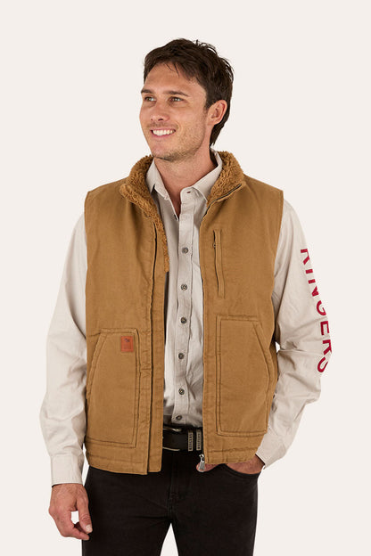 Ringers Western Round Yard Mens Canvas Vest