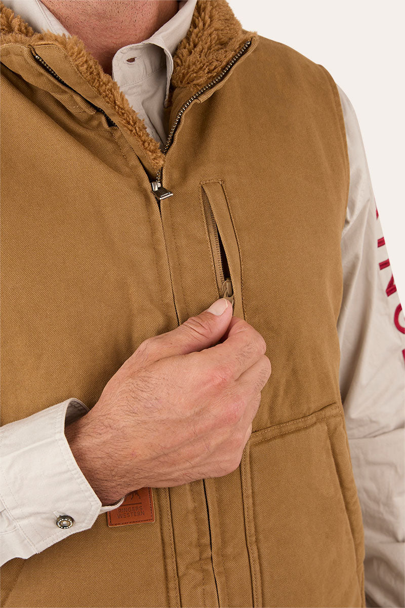 Ringers Western Round Yard Mens Canvas Vest