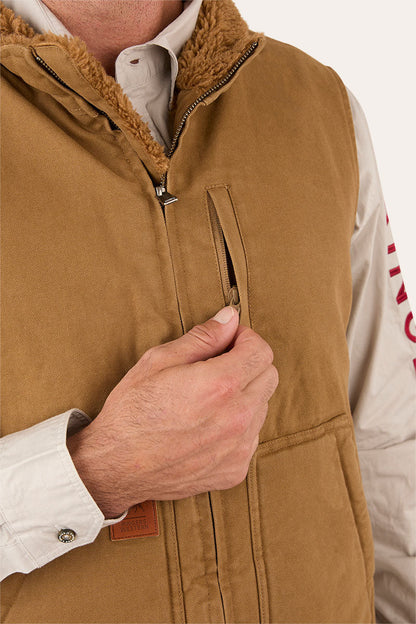 Ringers Western Round Yard Mens Canvas Vest