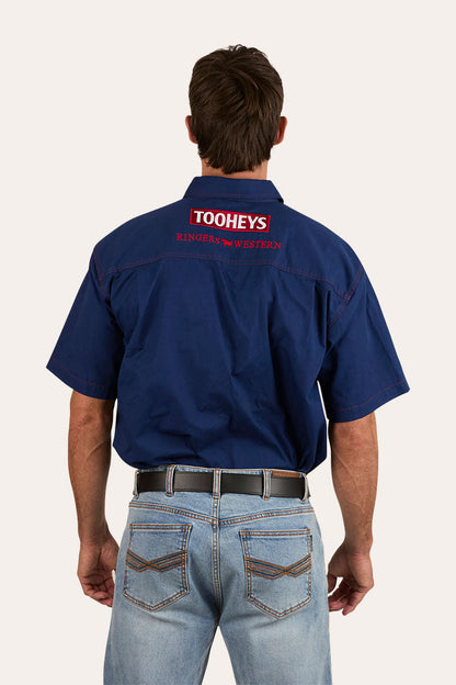 Tooheys X Ringers Mens Short Sleeve Full Button Work Shirt