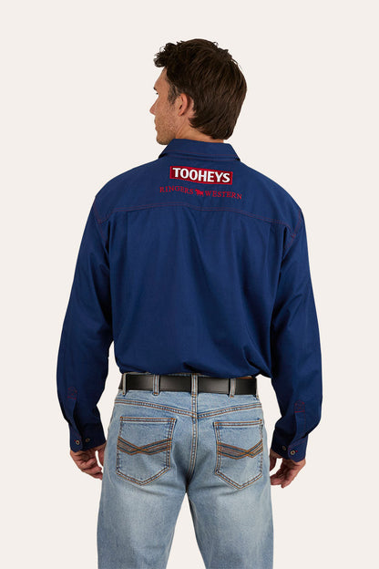 Tooheys X Ringers Mens Long Sleeve Half Button Work Shirt