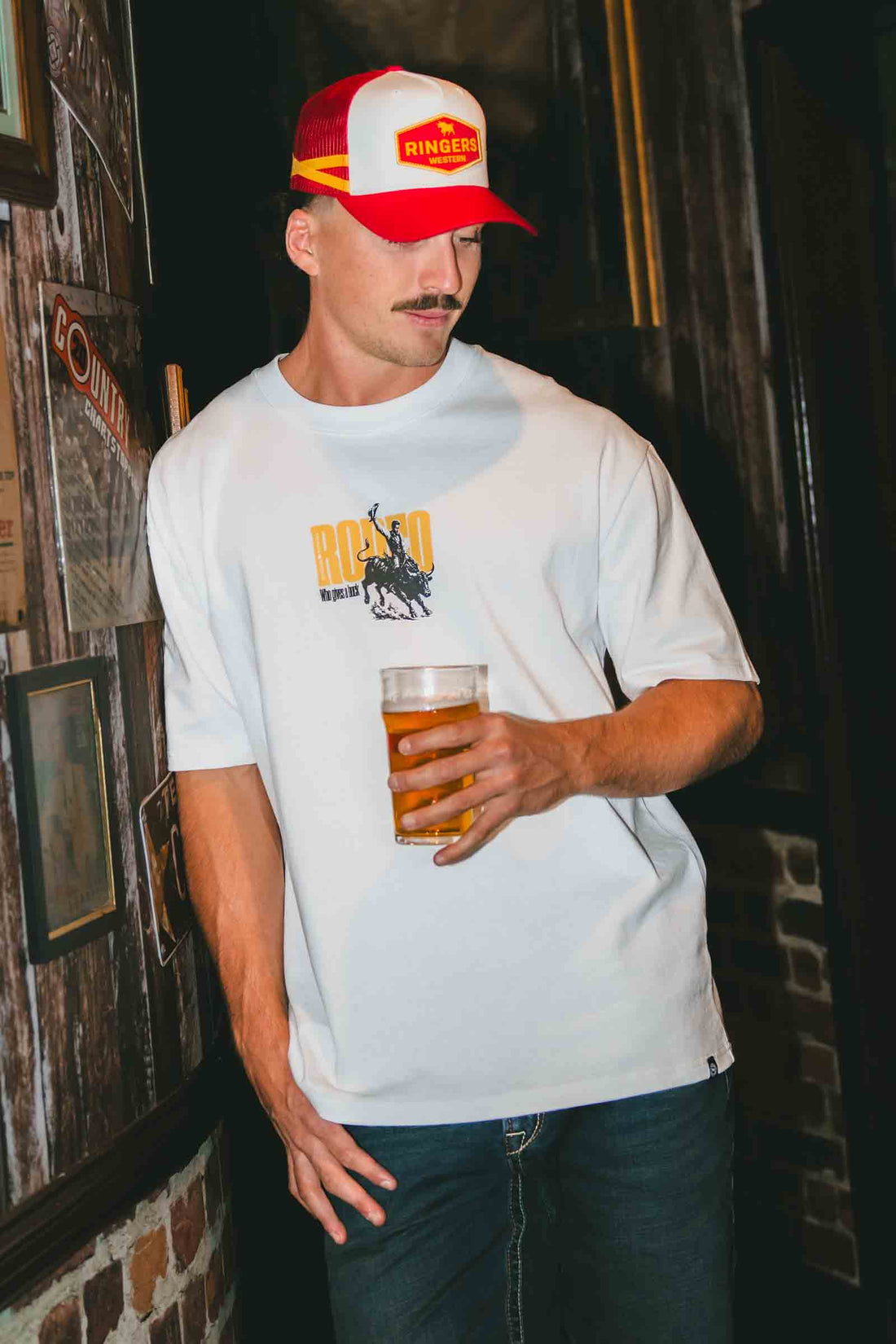 Ringers Western Who Gives A Buck Mens Box Fit T-Shirt