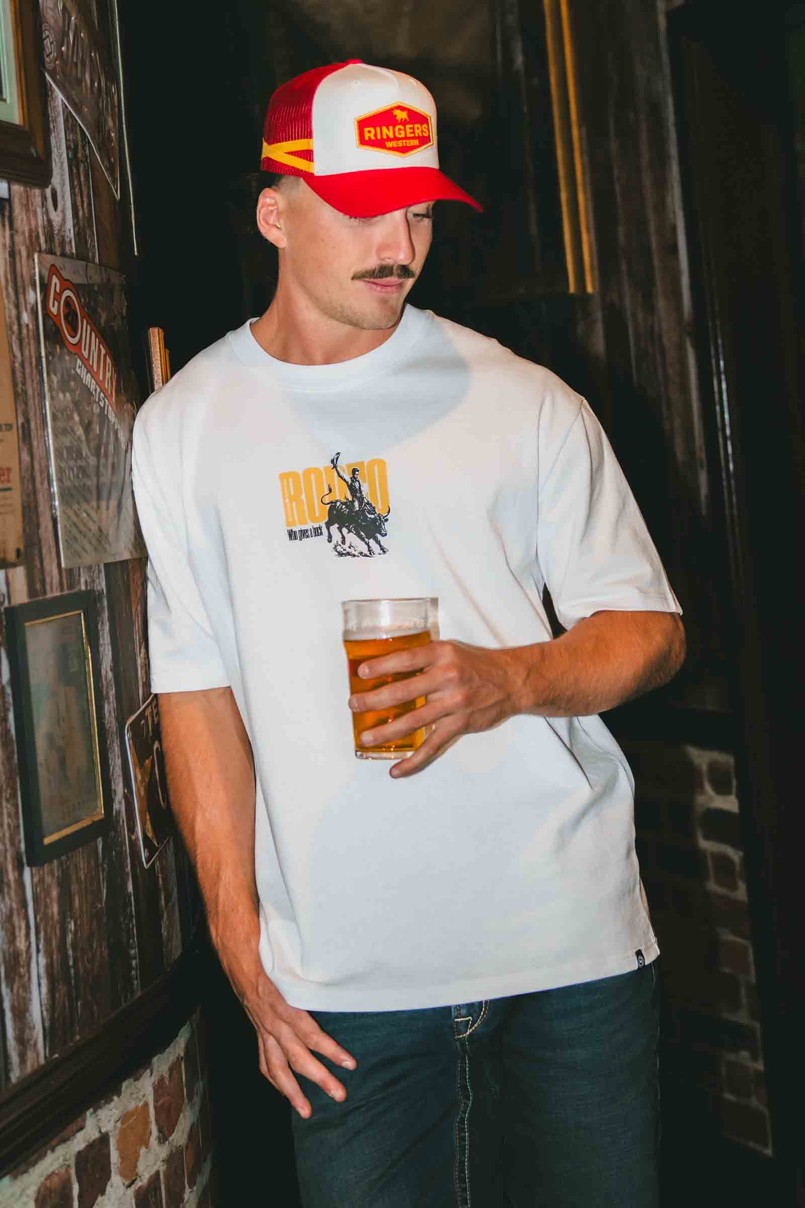 Ringers Western Who Gives A Buck Mens Box Fit T-Shirt