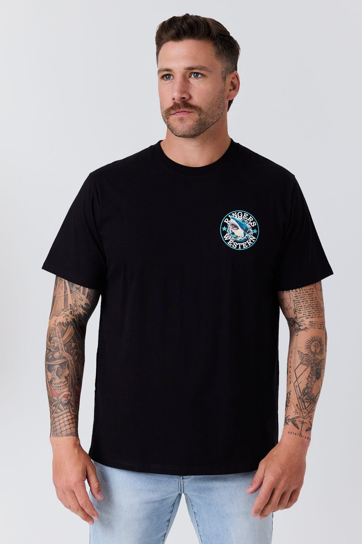 Ringers Western Man-Eater Mens Loose Fit T-Shirt