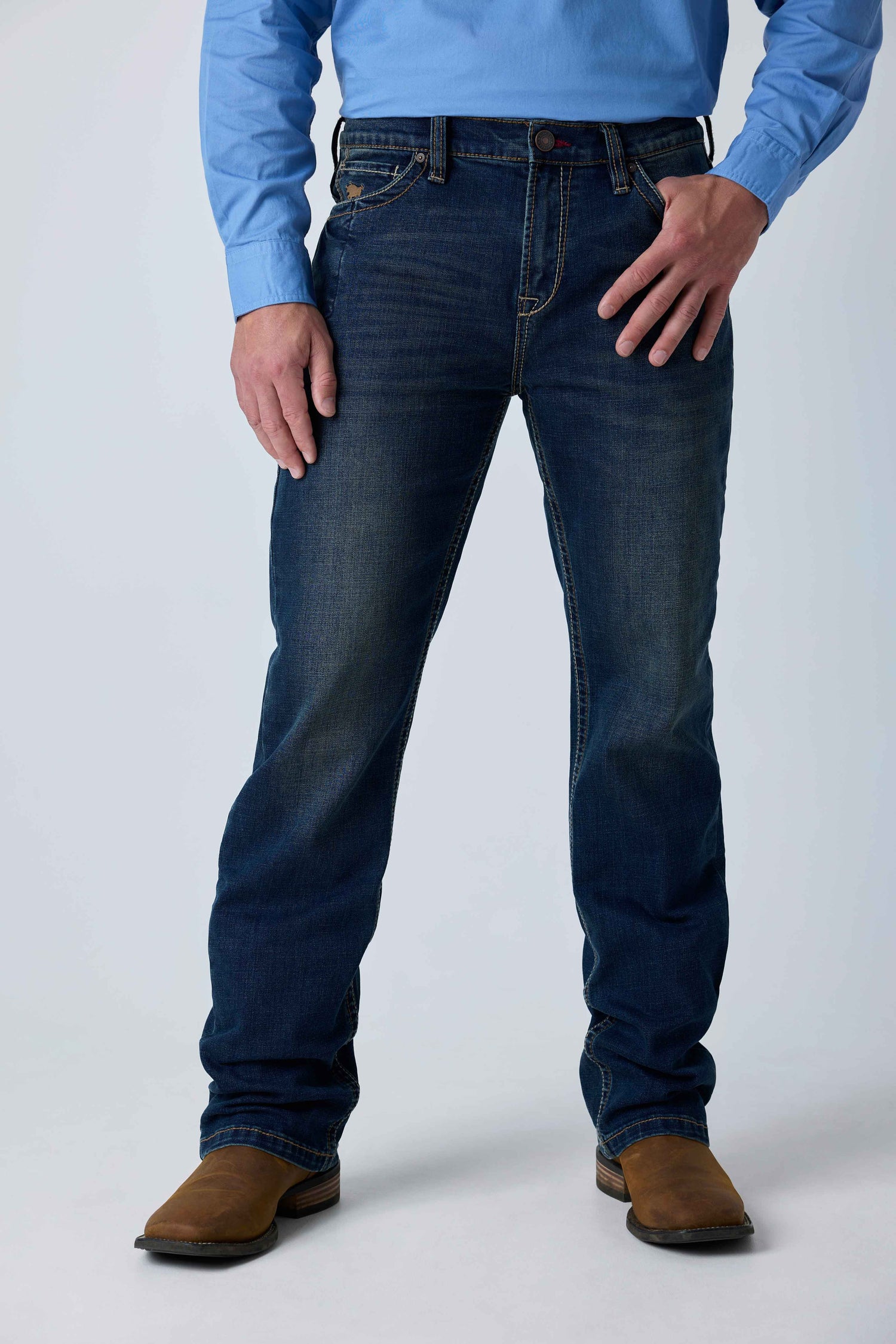 Ringers Western Blaze Mens Relaxed Bootleg Jean