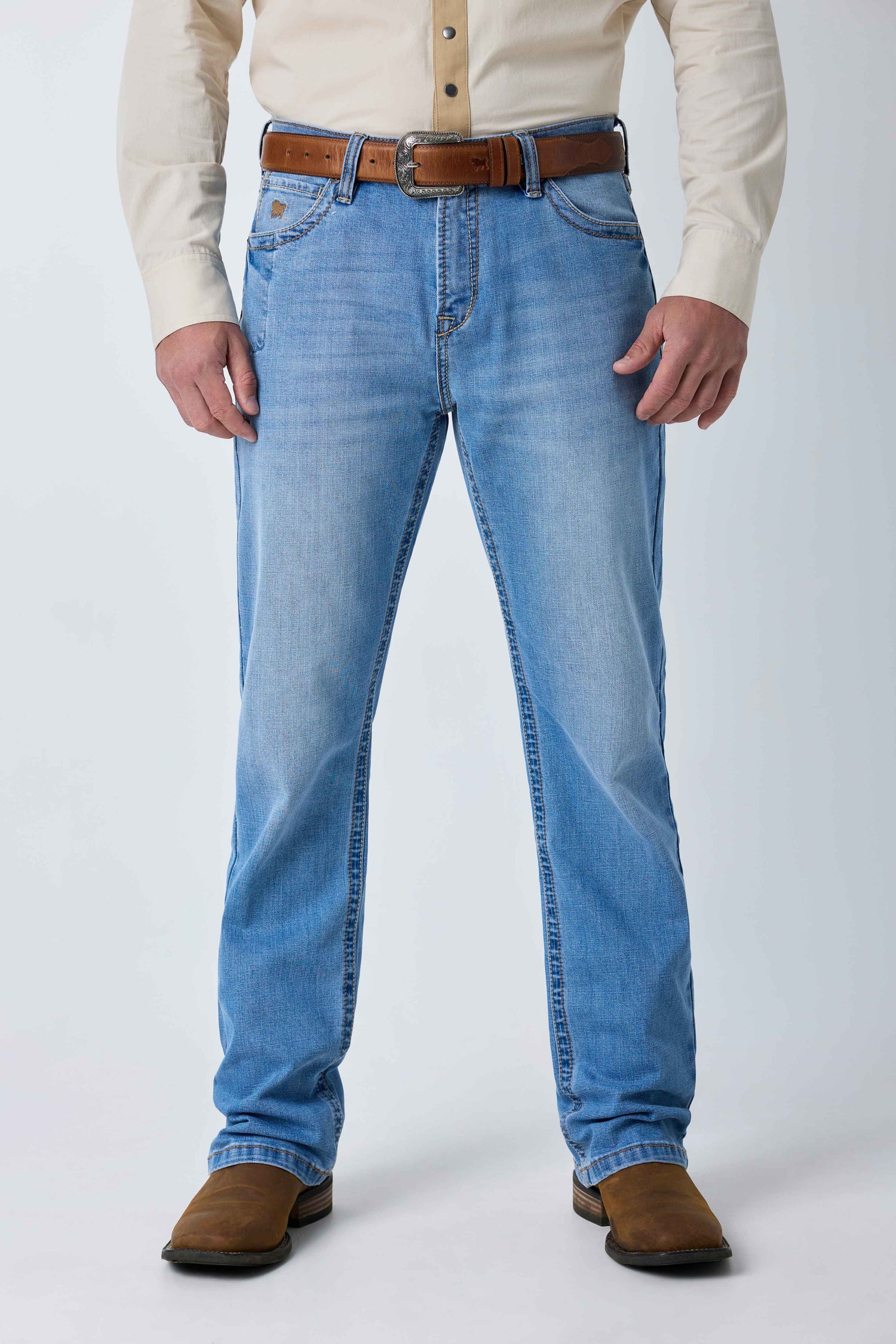 Ringers Western Blaze Mens Relaxed Bootleg Jean