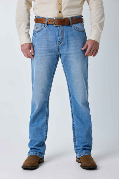 Ringers Western Blaze Mens Relaxed Bootleg Jean