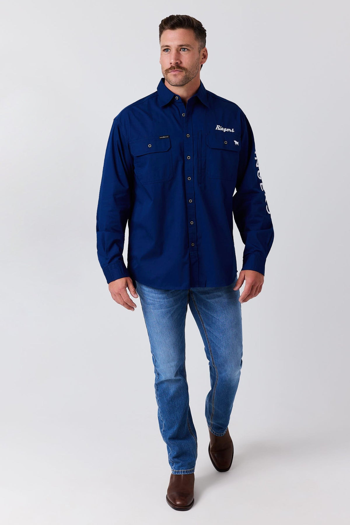 Ringers Western Ridgecrest Mens Full Button Workshirt