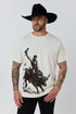 Ringers Western Dust Devil Mens Loose Fit T-Shirt - Off White