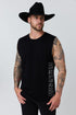 Ringers Western Wild Side Mens Relaxed Fit Tank - Black