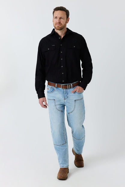 Ringers Western Chasing You Mens Carpenter Jean - Vintage Light Blue