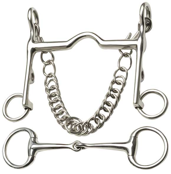 Zilco Fixed Weymouth &amp; Eggbutt Bradoon Set 10cm