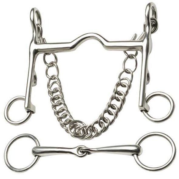 Zilco Fixed Weymouth &amp; Ring Bradoon Set 10cm