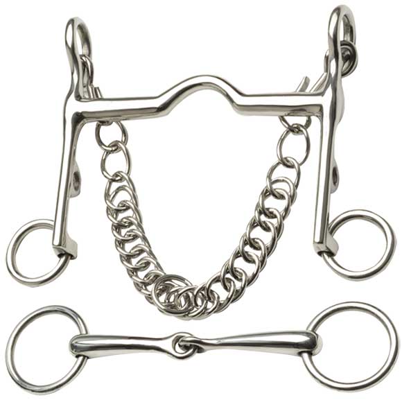 Zilco Fixed Weymouth &amp; Ring Bradoon Set 10cm