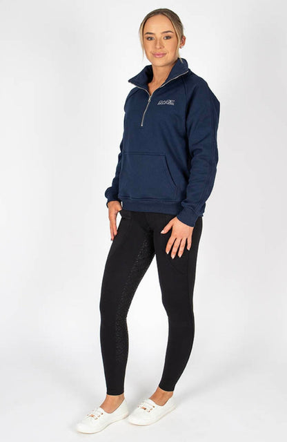 BARE Equestrian Quarter Zip Teddy Pullover Sweater