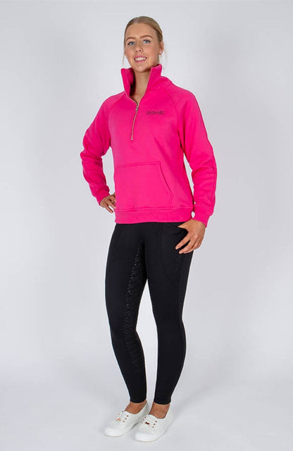 BARE Equestrian Quarter Zip Teddy Pullover Sweater