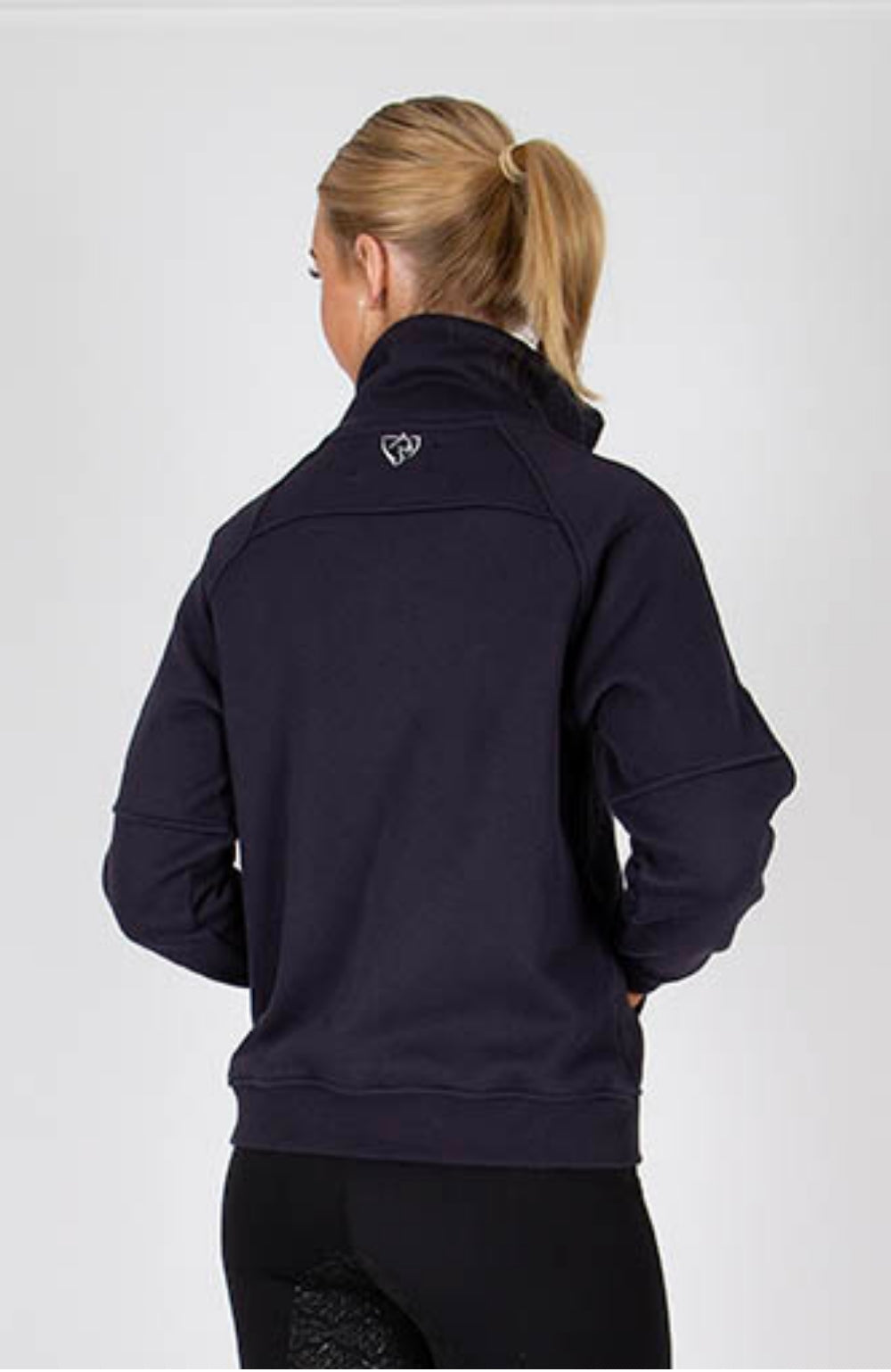 BARE Equestrian Quarter Zip Teddy Pullover Sweater