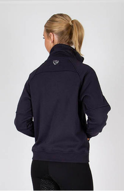 BARE Equestrian Quarter Zip Teddy Pullover Sweater