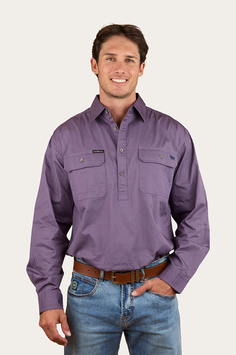 Ringers Western King River Mens Half Button Work Shirt