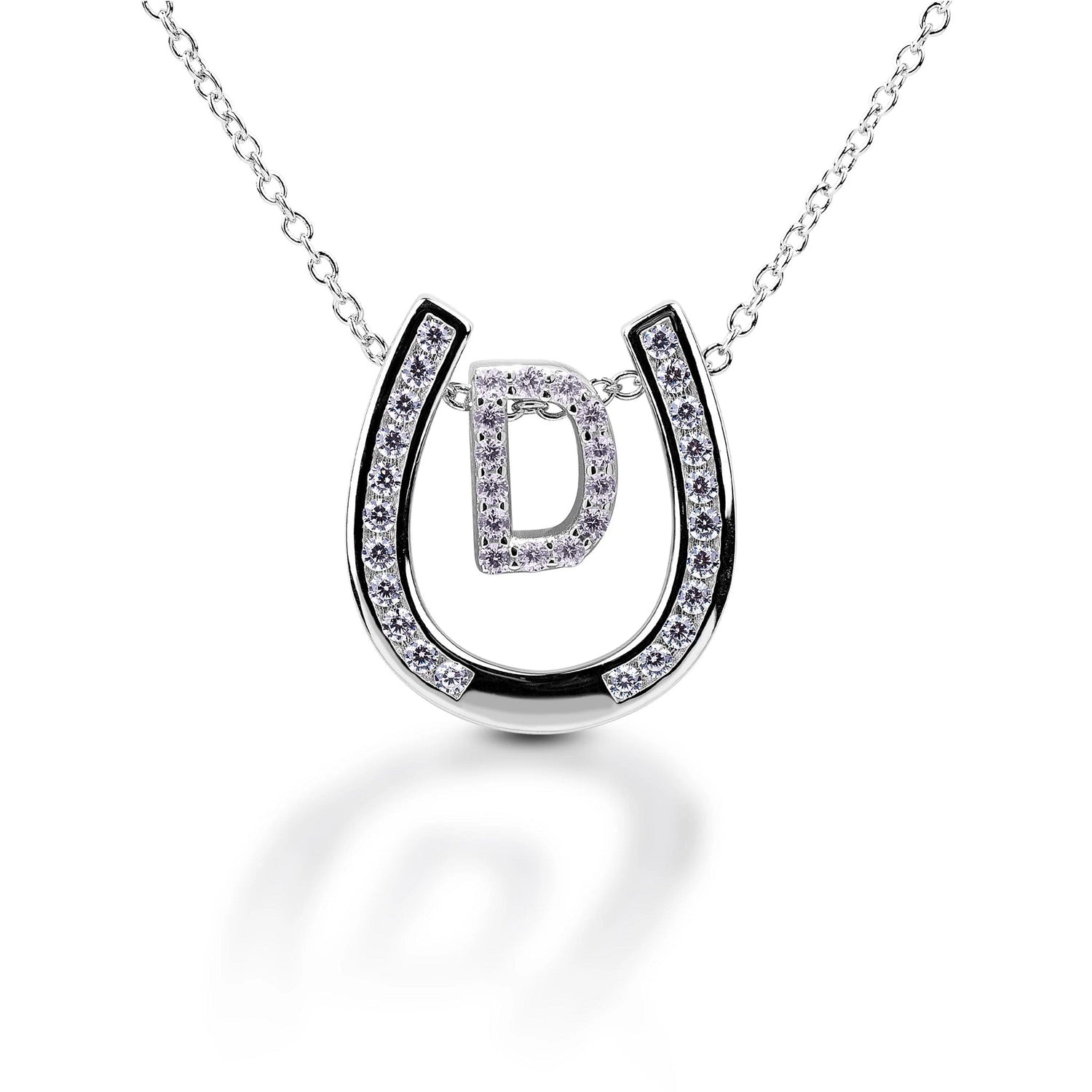 Kelly Herd Personalised Initial Horseshoe Necklace