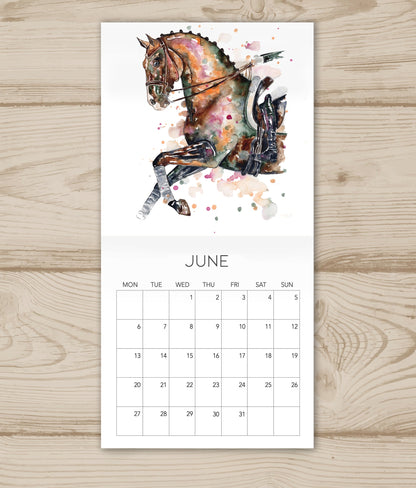 Michelle Clarke 2026 &quot;Horses In Watercolour&quot; Calendar
