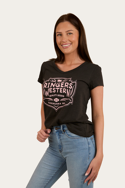Ringers Western Quality Goods Womens V Neck T Shirt