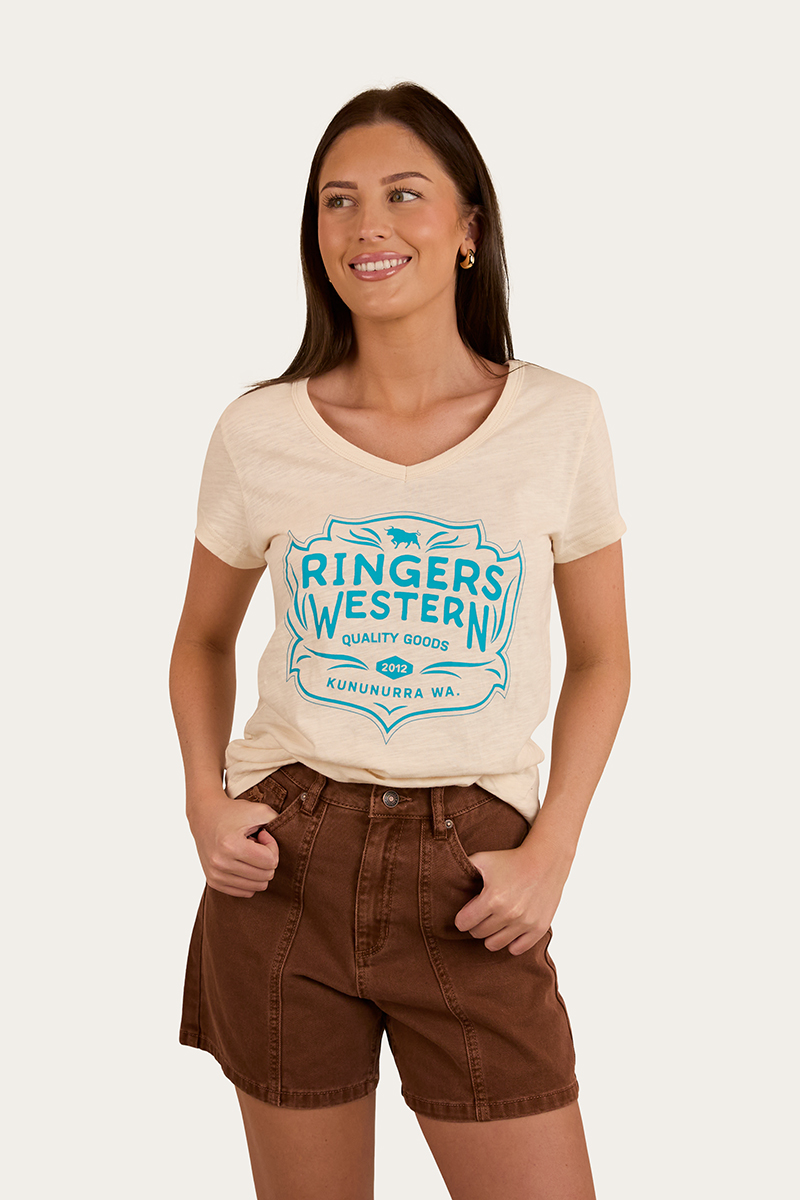 Ringers Western Quality Goods Womens V Neck T Shirt