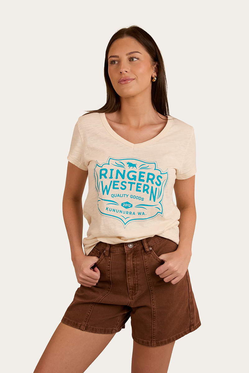 Ringers Western Quality Goods Womens V Neck T Shirt