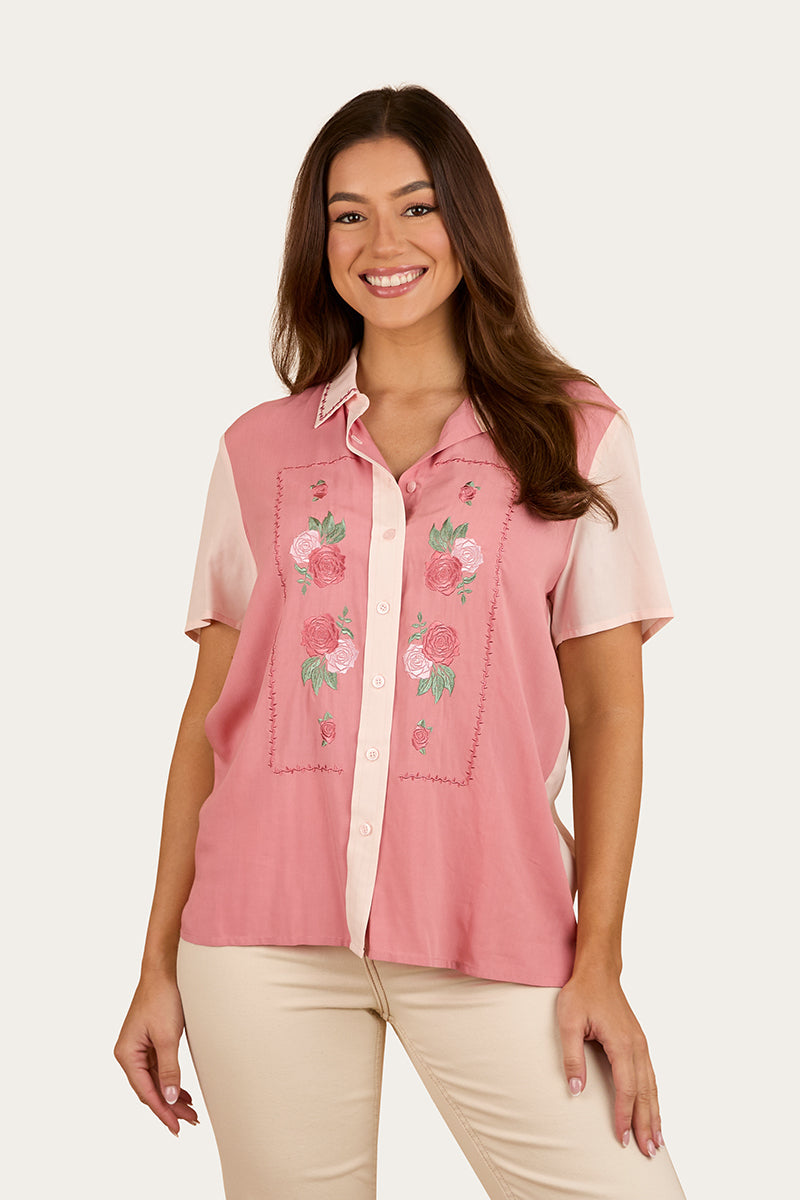 Ringers Western Country Rose Womens Shirt